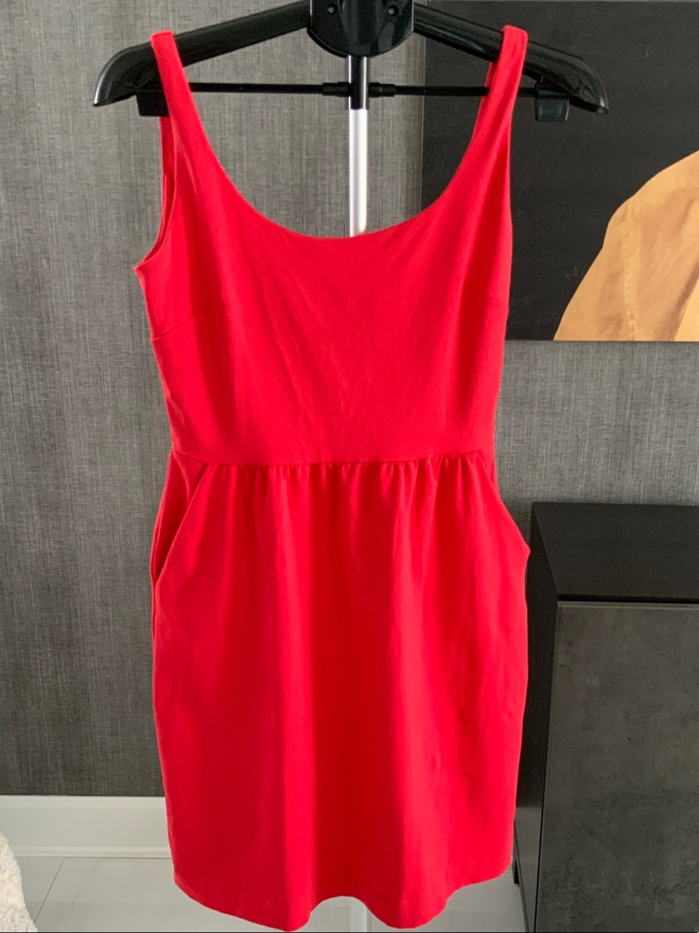 Cynthia Rowley Bright Red Sleeveless Scoop-Neck Mini Dress 6
